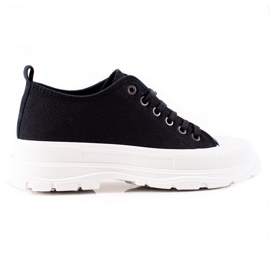 TRENDI Sneakers basse nere nero
