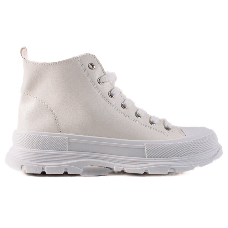 Forever Folie Sneakers alte alla moda bianca