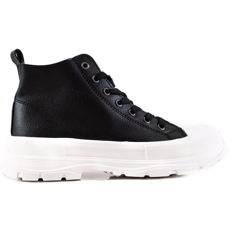 Forever Folie Sneakers alte alla moda nero