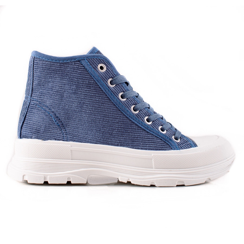 Sweet Shoes Sneakers alte in pelle scamosciata blu