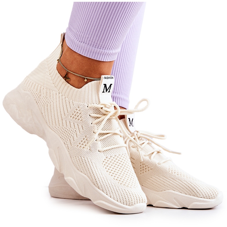 PS1 Scarpe Sportive Sneakers Tessuto Nolene beige chiaro