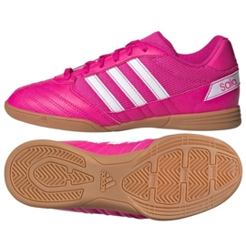 Scarpe da calcio Adidas Super Sala Jr G55911 rose e porpora