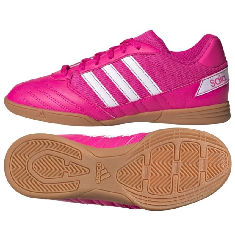 Scarpe da calcio Adidas Super Sala Jr G55911 rose e porpora