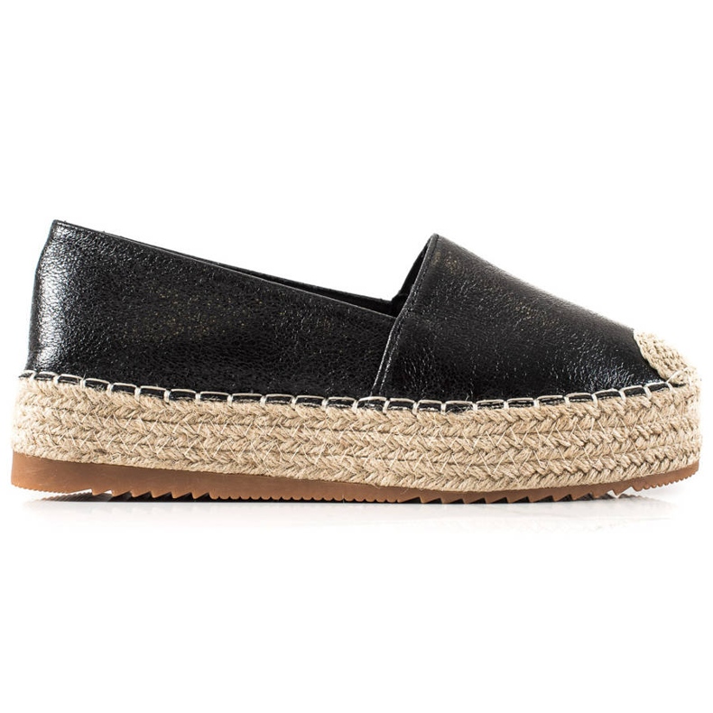 Clowse Espadrillas nere scintillanti nero