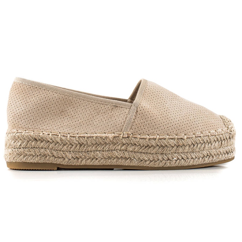 Bestelle Espadrillas beige sulla piattaforma