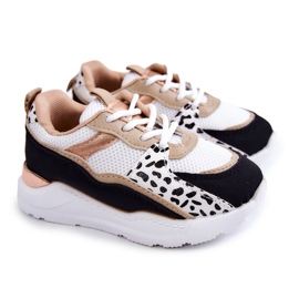 FR1 Scarpe Sportive per Bambini Sneakers Bianche e Nere Kizzie bianco
