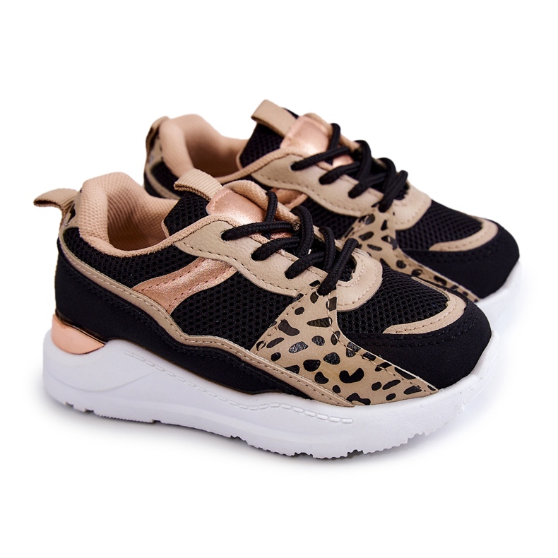 FR1 Scarpe sportive per bambini Sneakers Kizzie nere e beige