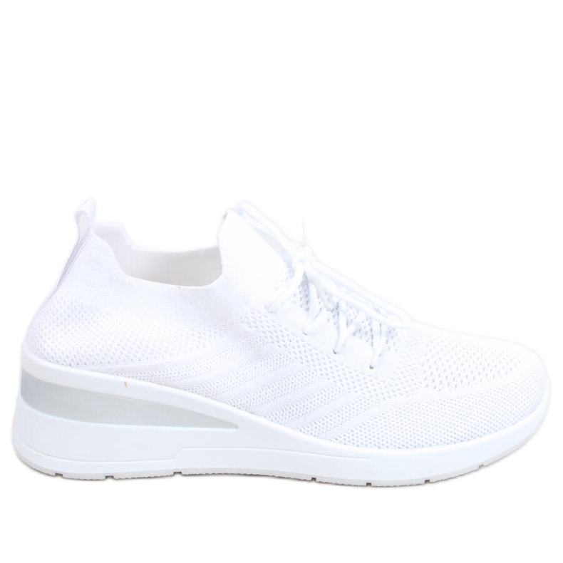Scarpe con zeppa a calzino Binita White bianca