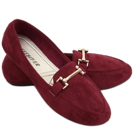 Mocassini da donna Kubra Wine rosso