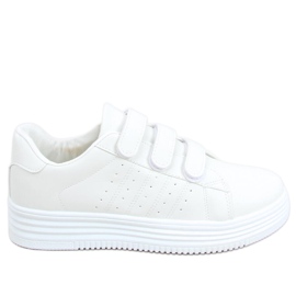 Sneakers Saanvi Blanco con velcro bianco