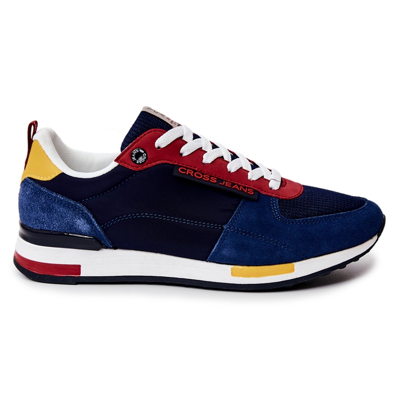Scarpe sportive da uomo Cross Jeans JJ1R4008C blu navy multicolore