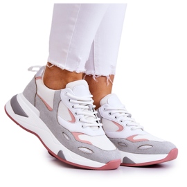 Vinceza Scarpe Sportive da Donna Sneakers Bianco-Grigio Spencer