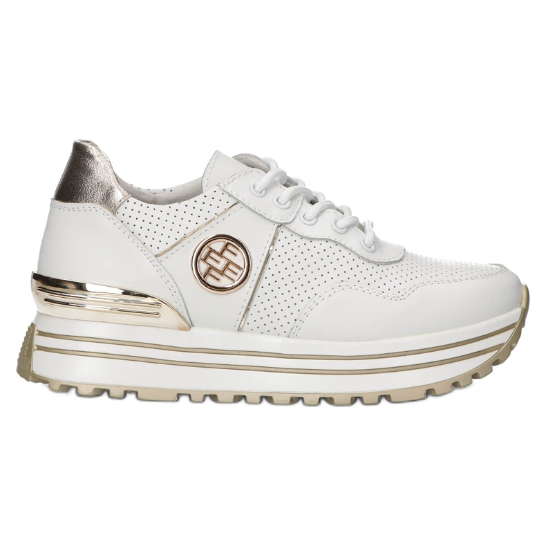 Sneakers in pelle Filippo DP3538/22 WH bianca