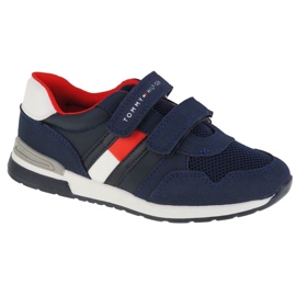 Tommy Hilfiger Sneaker Low Cut Velcro Jr T1B4-30481-0732800 blu navy