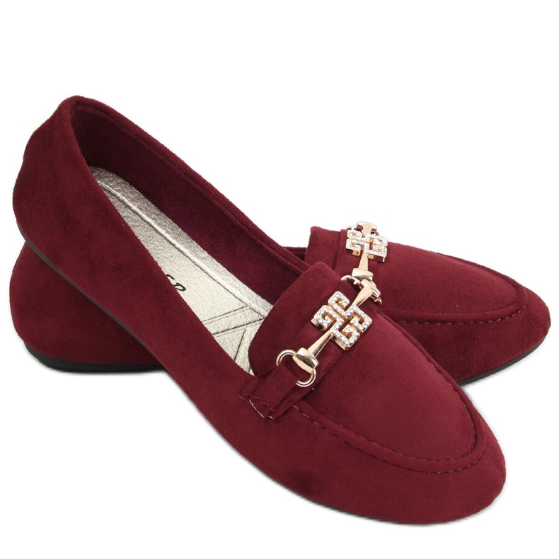 Mocassini da donna Chloe Wine rosso