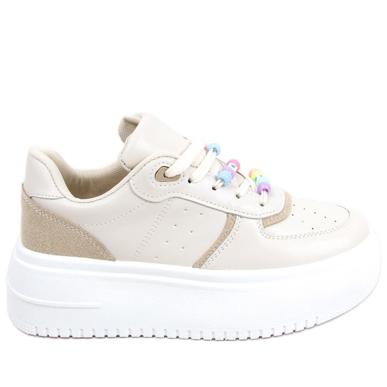 Sneakers da donna con perline Lalima Beige