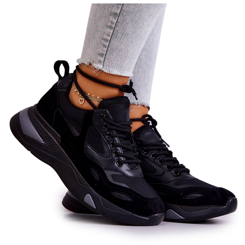 Vinceza Scarpe sportive da donna Sneakers Black Spencer nero