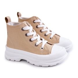 FR1 Sneakers alte per bambini Beige Freeze