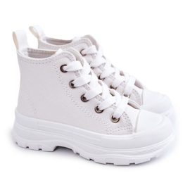 FR1 Sneakers alte per bambini White Freeze bianco
