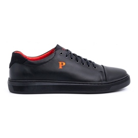 Polbut Scarpe da uomo in pelle 2109 nere nero