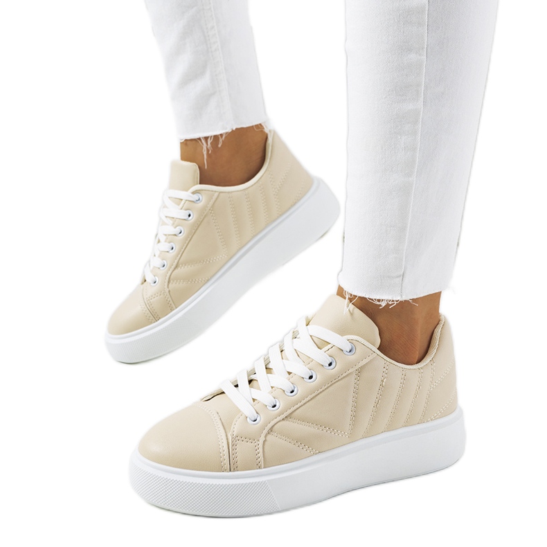 Sneakers beige con suole grosse Matthew