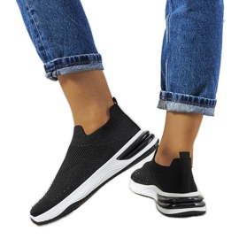 Sneakers slip-on sportive nere di Winston nero