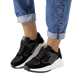 Sneakers Cotter nere lucide nero