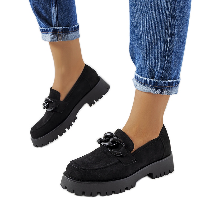 Scarpe nere su una spessa suola Nelis nero