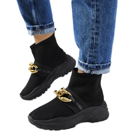 Sneakers alte nere di Martin nero