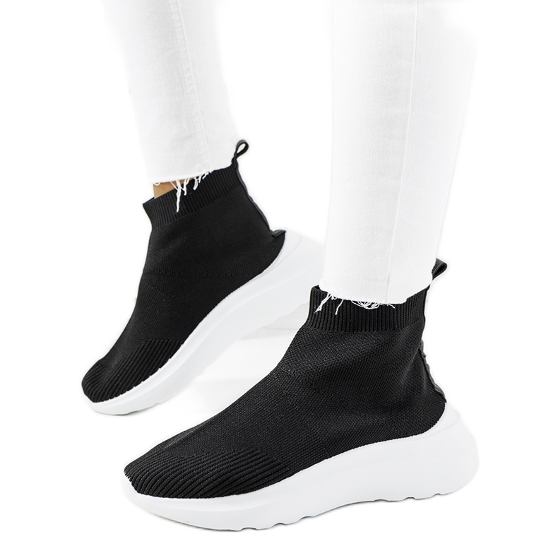 Sneakers alte nere di Jennifer nero