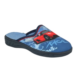Sliponi per bambini di Befado 707Y419 Auto blu