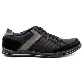 Scarpe uomo in pelle Olivier 236GT nere nero