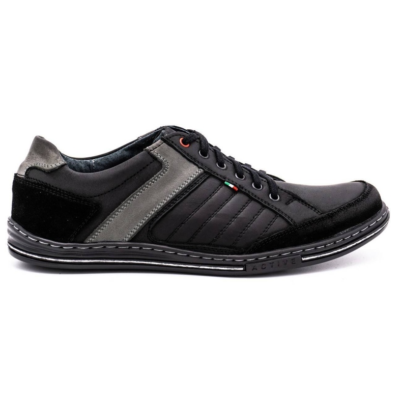 Scarpe uomo in pelle Olivier 236GT nere nero