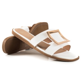 W. Potocki Eleganti pantofole Potocki bianco