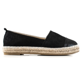 TRENDI Espadrillas Nere Con Glitter nero