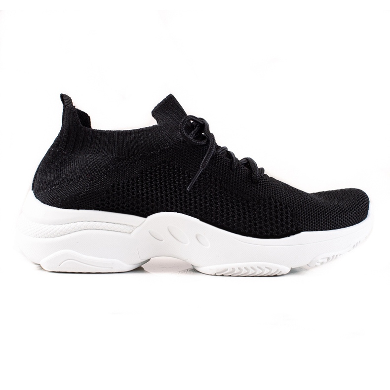 Renda Sneakers nere con lacci nero