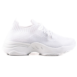 Renda Sneakers bianche con lacci bianco