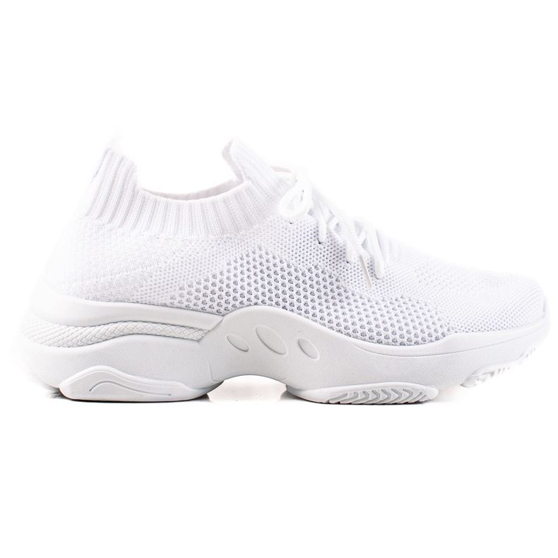 Renda Sneakers bianche con lacci bianca