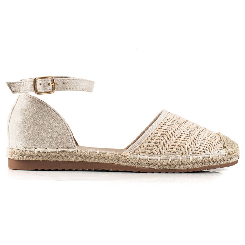Anesia Paris Espadrillas Intrecciate Con Fibbia beige