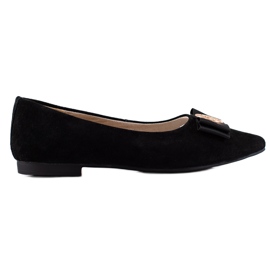 Filippo Décolleté in pelle nera nero