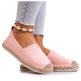 Espadrillas Su Una Suola Intrecciata Big Star HH274496 Rosa