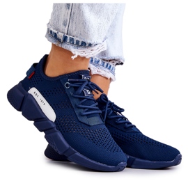 Scarpe sportive da donna Memory Foam Big Star JJ274274 Blu navy