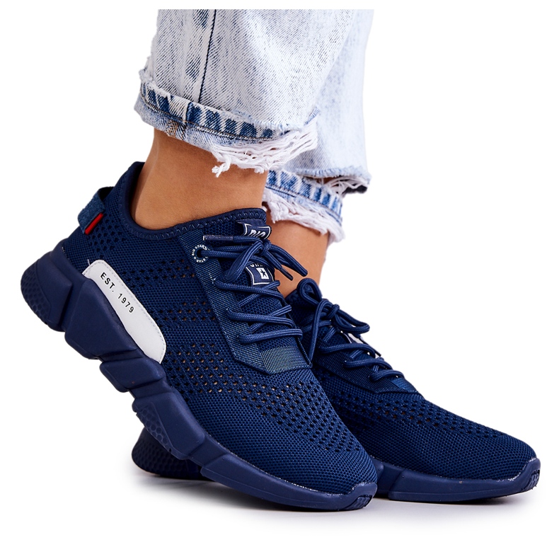 Scarpe sportive da donna Memory Foam Big Star JJ274274 Blu navy