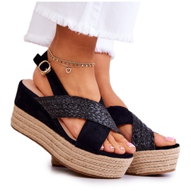 FW1 Sandali da donna sulla piattaforma Emmalee nera nero