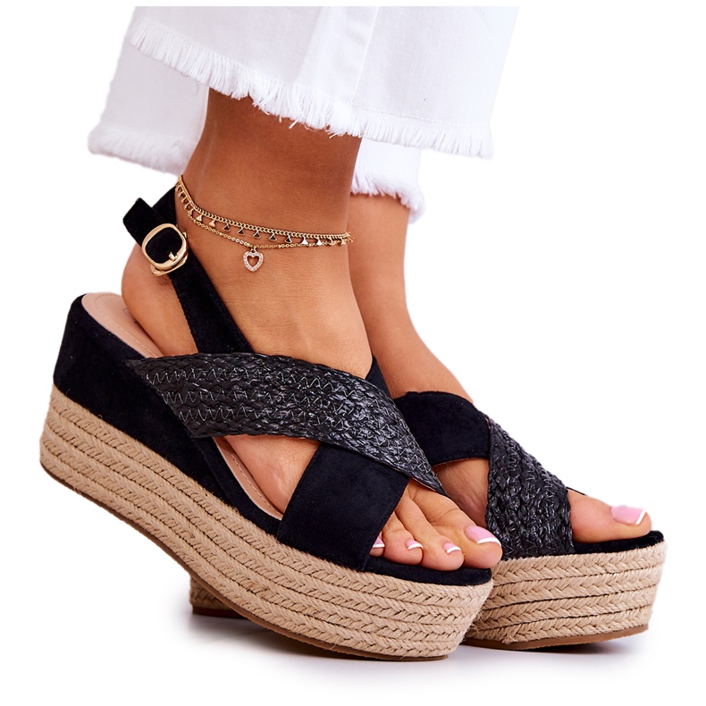 FW1 Sandali da donna sulla piattaforma Emmalee nera nero