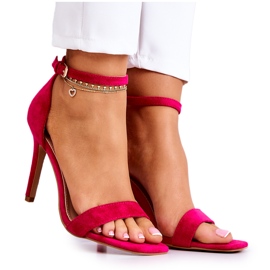 Vinceza Sandali Da Donna Su Tacco Alto Scamosciato Fucsia Massimo rosa