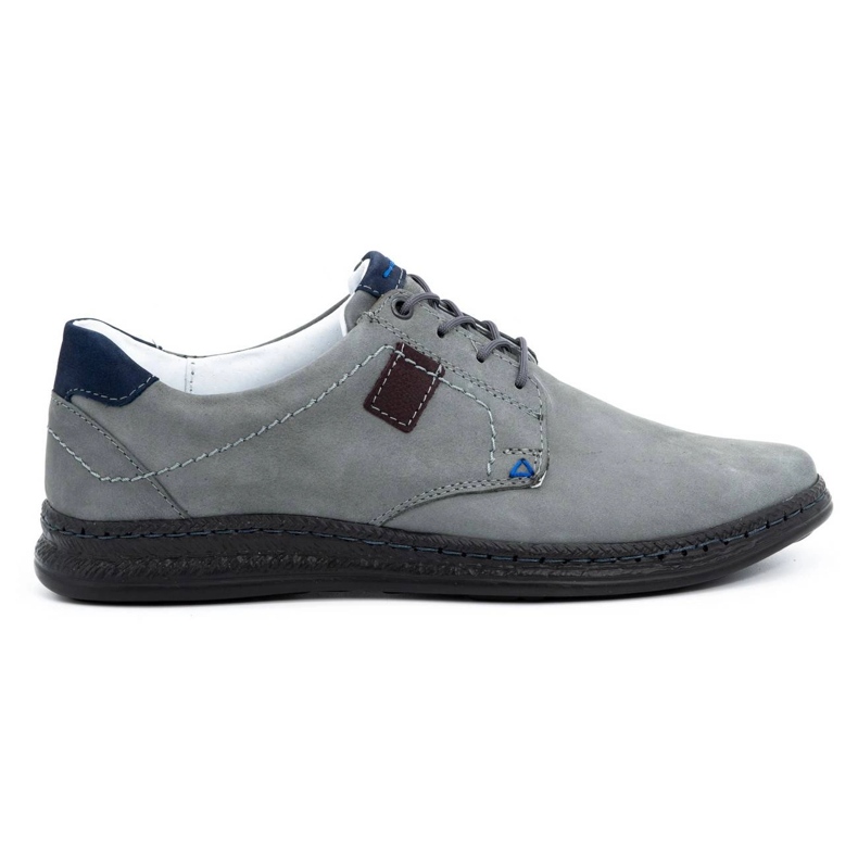 Olivier Scarpe casual da uomo in pelle 930MA grigio