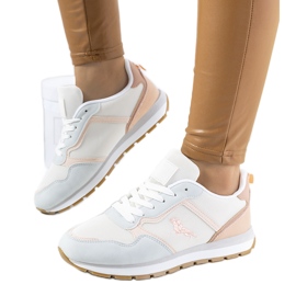 Sneakers da donna di colore blu Fiorenti bianca rosa