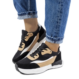 Sneakers da donna Pagnotto nere beige nero