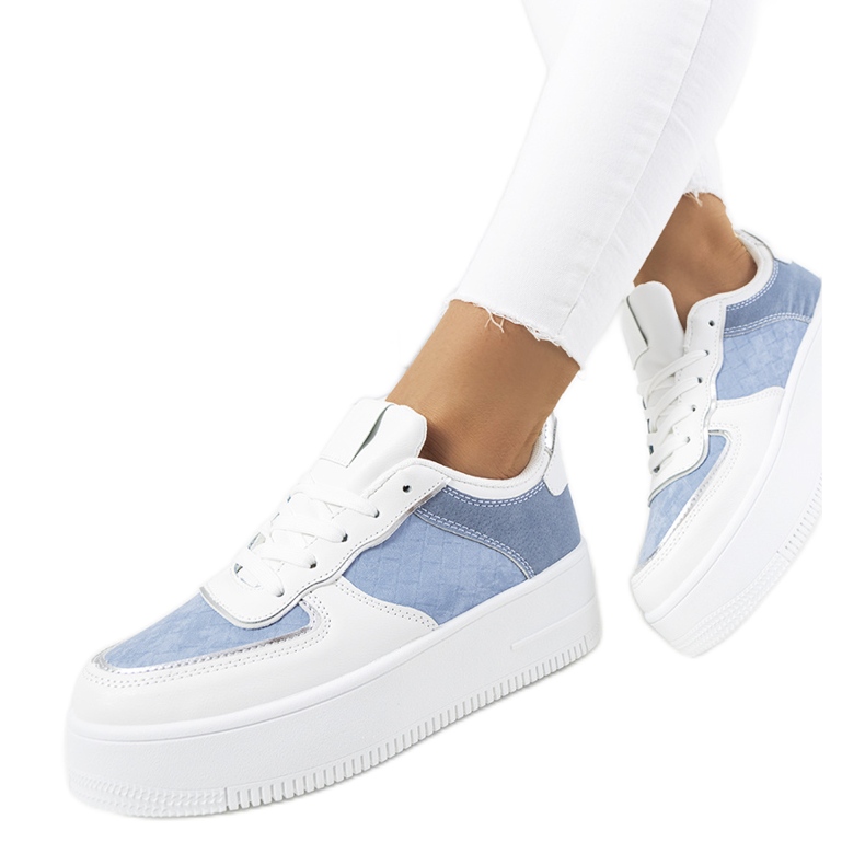 Sneakers blu da donna Statela bianca